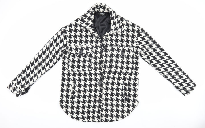 Missguided Women's Houndstooth Jacket Size 6 Classic