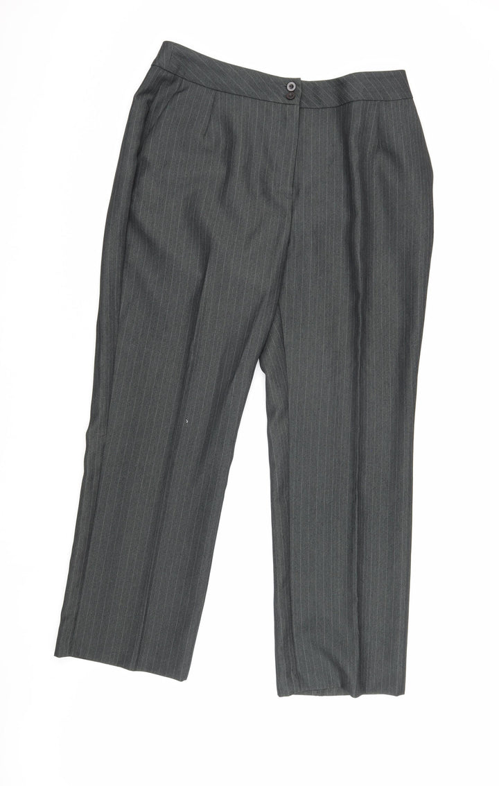 EWM Women's Grey Wool Dress Pants Size 16