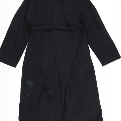 PrettyLittleThing Women's Black Trench Coat Size 10