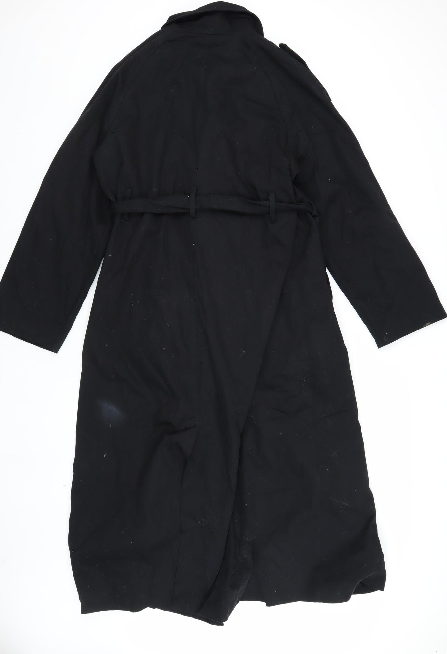PrettyLittleThing Women's Black Trench Coat Size 10