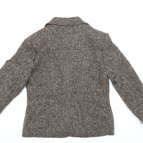 Collect Women's Brown Herringbone Blazer, Size 16