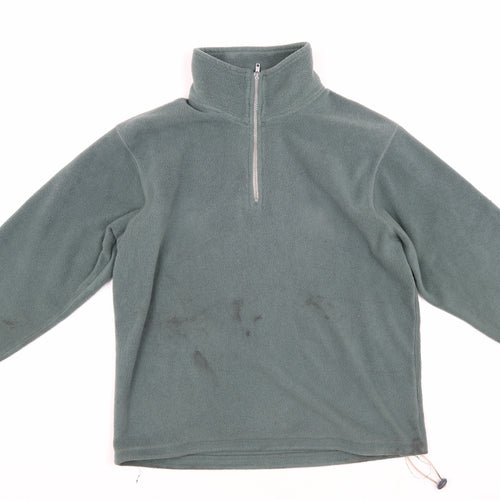 Peter Storm Men's Green 1/4 Zip Fleece Sweatshirt M