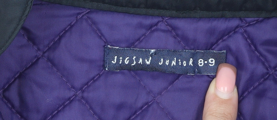 Jigsaw Junior Boys' Black Jacket 8-9Y Polyester Lined