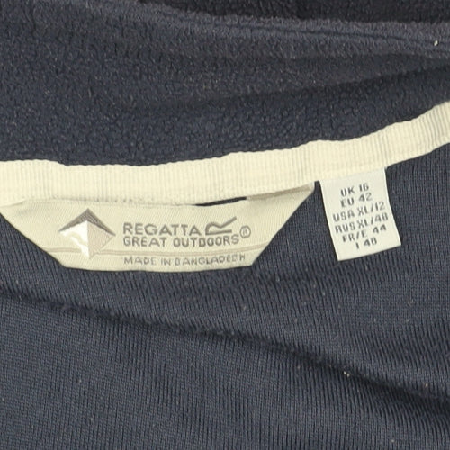 Regatta Unisex Blue Pullover Sweatshirt Size 16 with Zip
