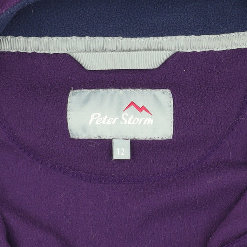 Peter Storm Women's Purple Fleece Sweatshirt Size 12