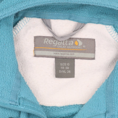 Regatta Women's Blue Fleece Full Zip Sweatshirt Size 10