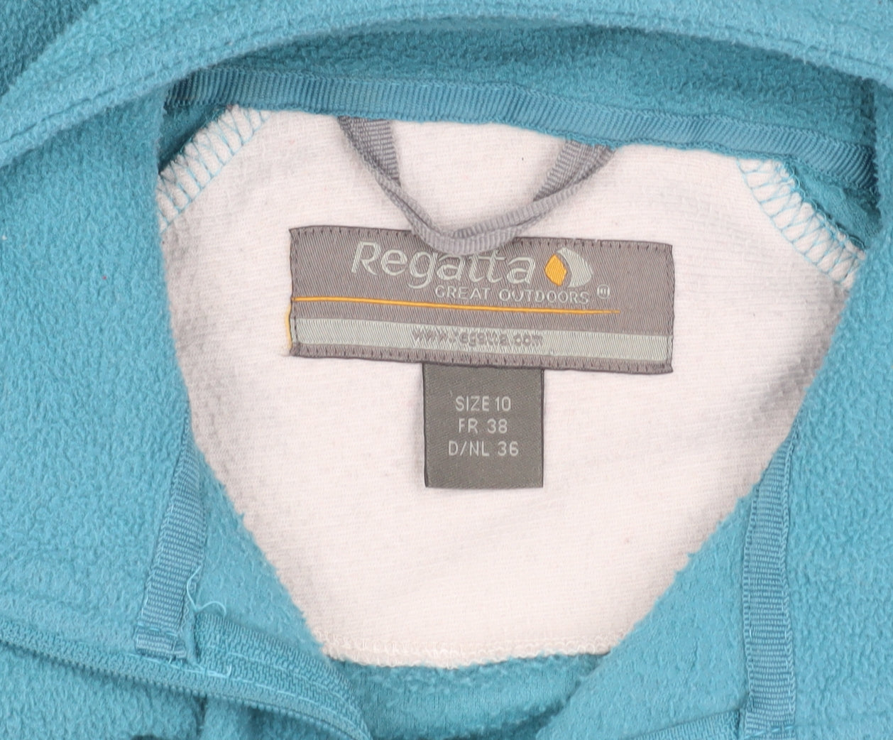 Regatta Women's Blue Fleece Full Zip Sweatshirt Size 10