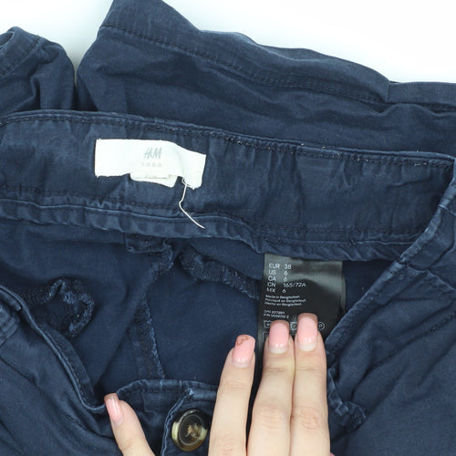 H&M Women’s Blue Chino Shorts Size 10