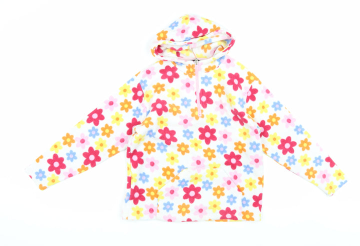 Peter Storm Girls Multicoloured Floral Hoodie 9-10 Years