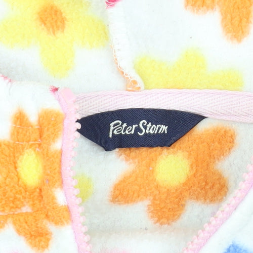 Peter Storm Girls Multicoloured Floral Hoodie 9-10 Years