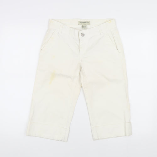 Banana Republic Women's White Chino Shorts 2XS Cotton