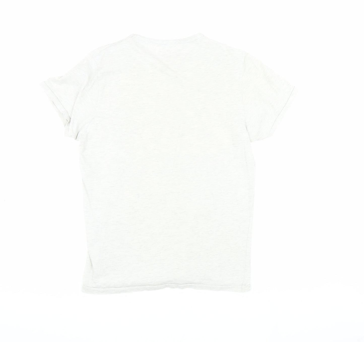 Jack & Jones Men's Grey Graphic Print T-Shirt Medium