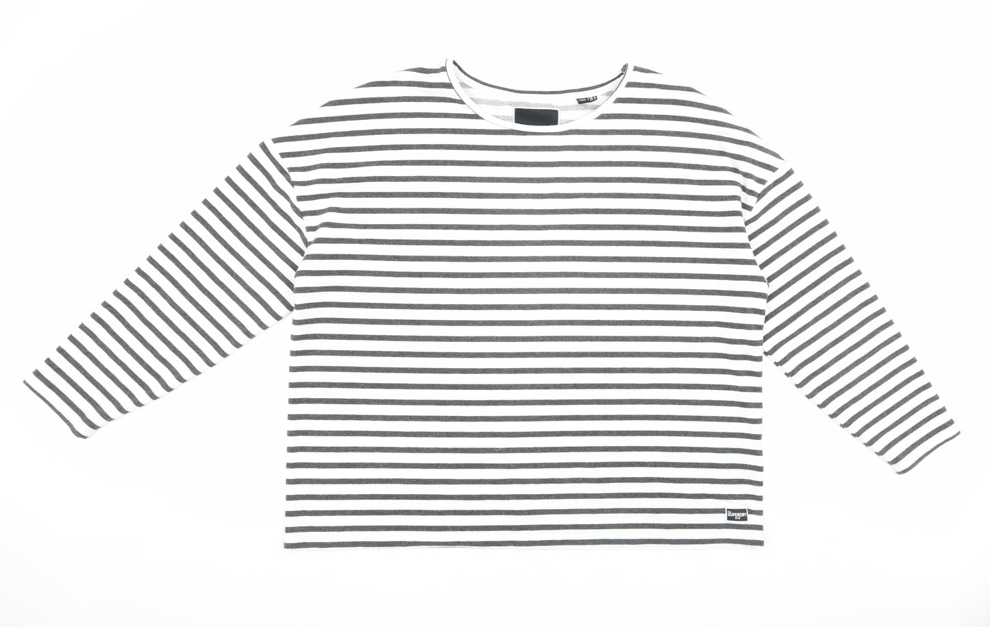 Superdry Women's Striped Long Sleeve T-Shirt, Size 16, Cotton