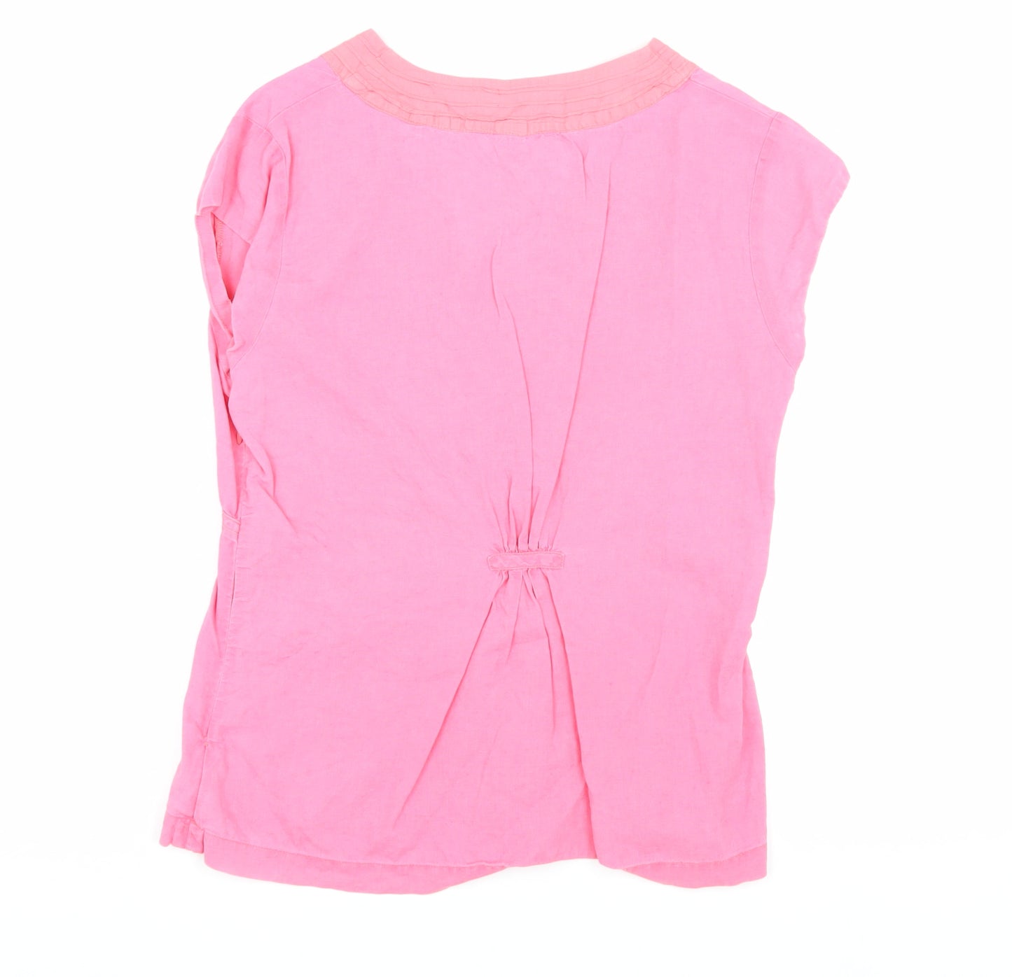 Weird Fish Women's Pink V-Neck Blouse M