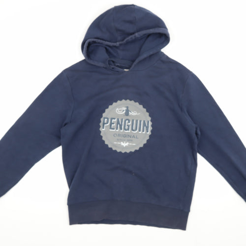 Penguin Men's Blue Pullover Hoodie M