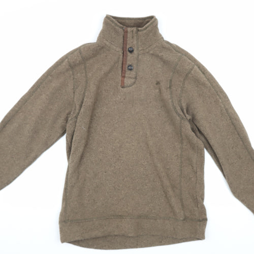 Mantaray Men's Brown Henley Sweatshirt M