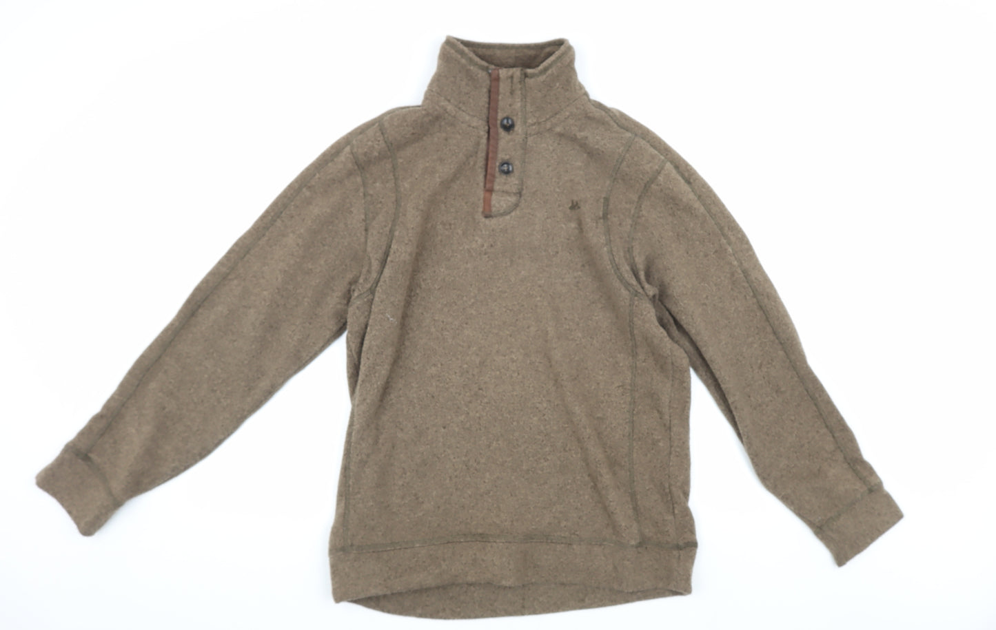 Mantaray Men's Brown Henley Sweatshirt M