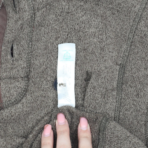 Mantaray Men's Brown Henley Sweatshirt M