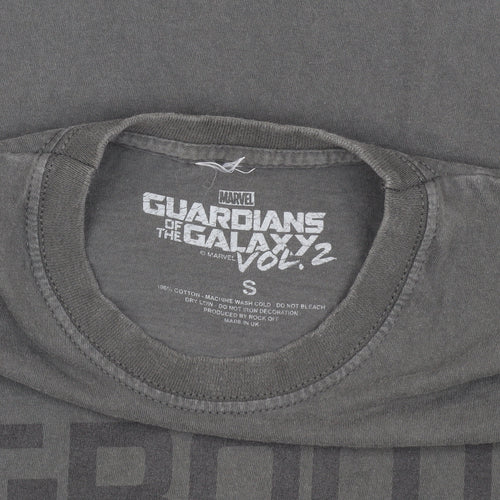 Rock Off Men's Grey Groot T-Shirt, Size S, Movie Theme