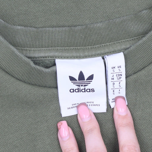 Adidas Men's Green Pullover Sweatshirt Size S