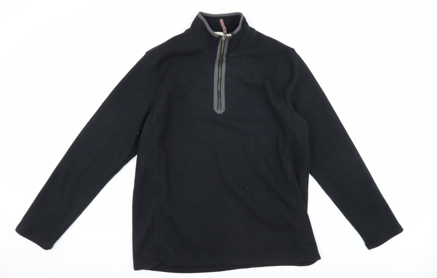 Mountain Warehouse Men's Black 1/4 Zip Sweatshirt L