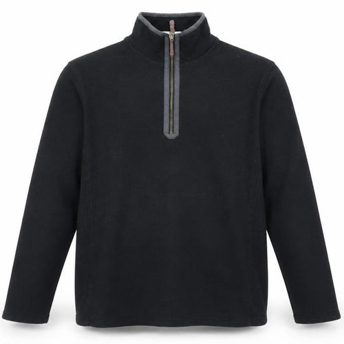 Mountain Warehouse Men's Black 1/4 Zip Sweatshirt L