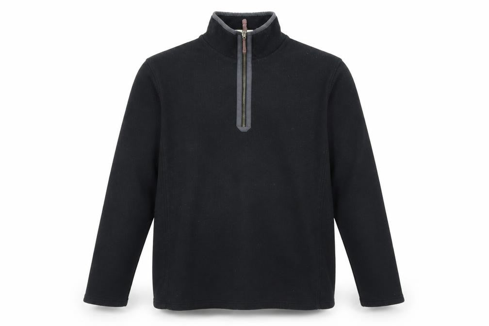 Mountain Warehouse Men's Black 1/4 Zip Sweatshirt L