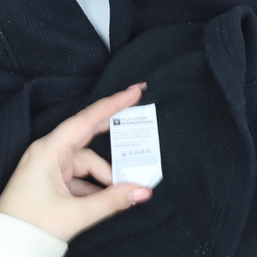 Mountain Warehouse Men's Black 1/4 Zip Sweatshirt L