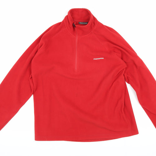 Craghoppers Men's Red Pullover Fleece Sweatshirt M