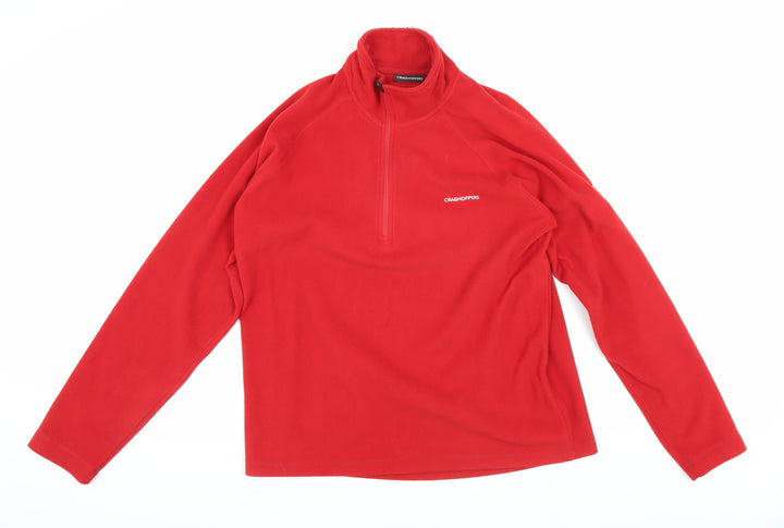 Craghoppers Men's Red Pullover Fleece Sweatshirt M