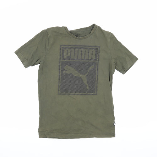 Puma Men's Green XS Graphic Print T-Shirt