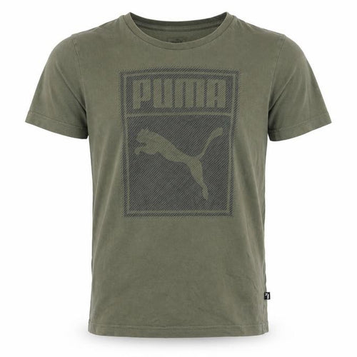 Puma Men's Green XS Graphic Print T-Shirt