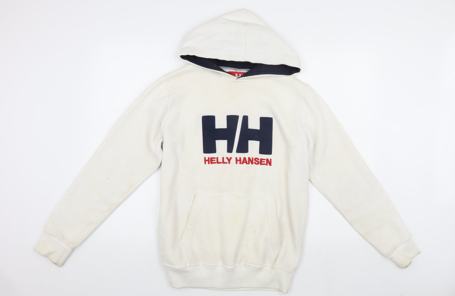 Helly Hansen Men's White S Pullover Hoodie Logo