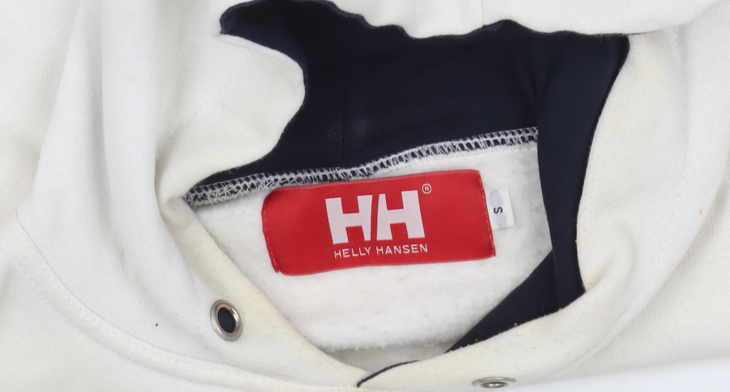 Helly Hansen Men's White S Pullover Hoodie Logo