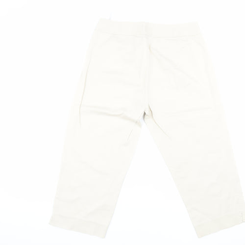 East Women's Beige Cropped Trousers Size 12