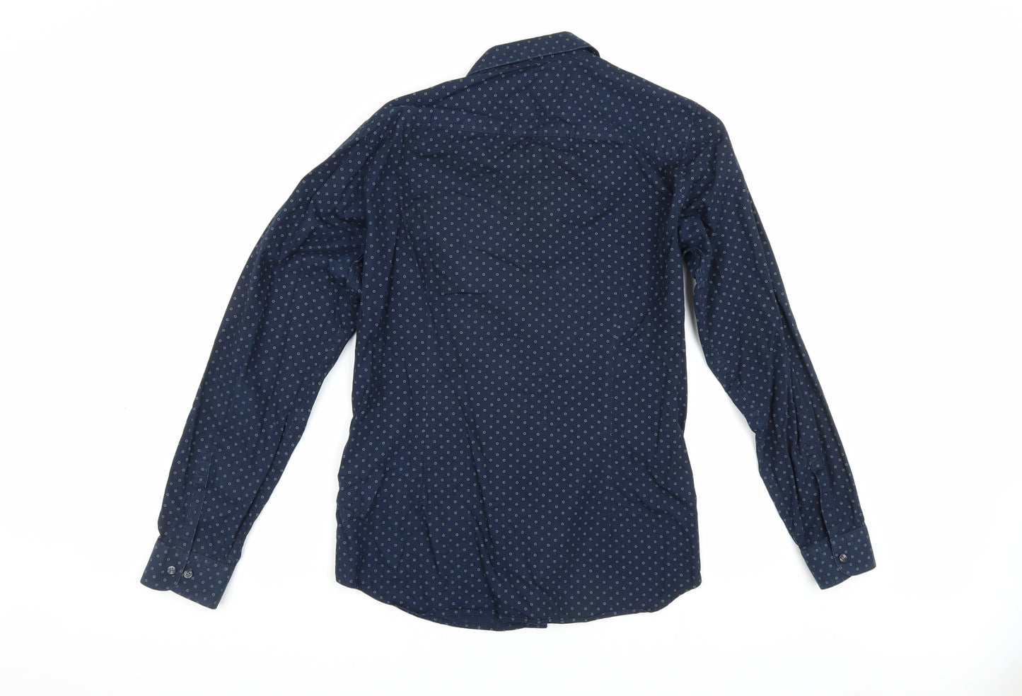 Jack & Jones Men's Blue Graphic Shirt, M, Button-Up