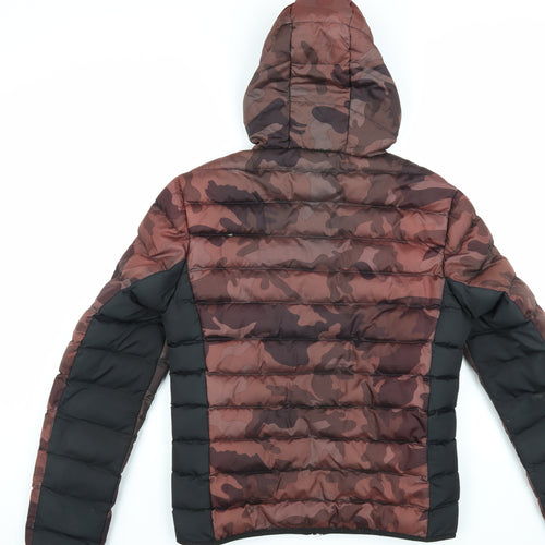 Gym King Men's Multicoloured Camouflage Puffer Jacket S