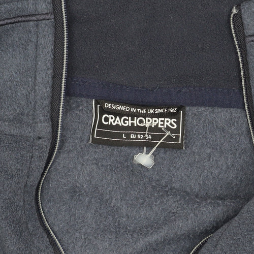 Craghoppers Men's Blue Pullover Fleece Sweatshirt L