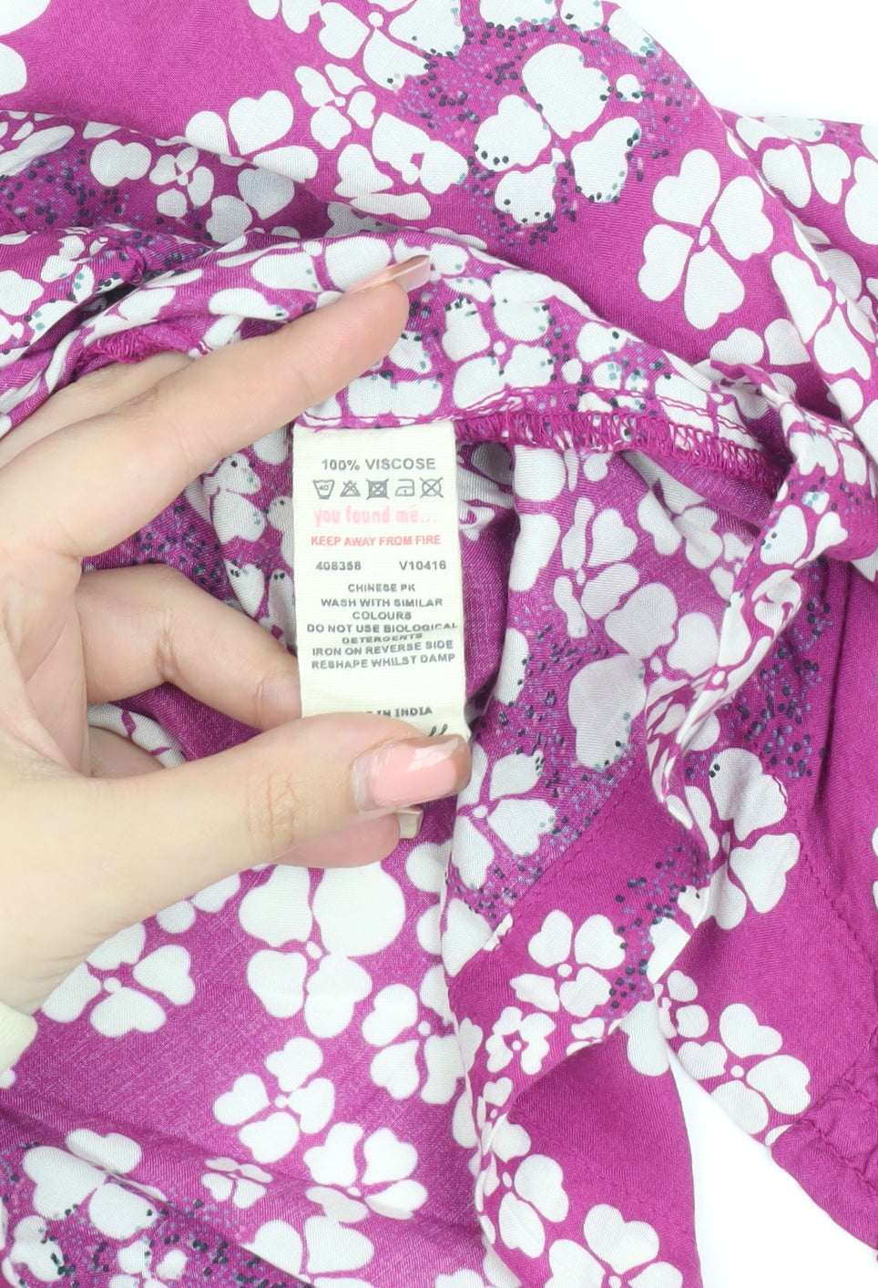 White Stuff Women's Purple Floral Blouse Size 10