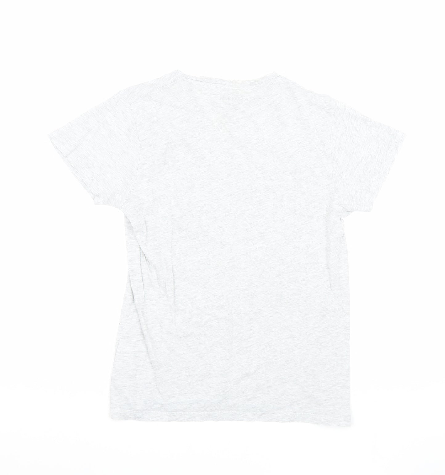 Jack & Jones Men's Grey College Theme T-Shirt, Size S