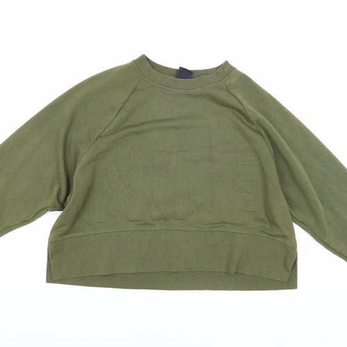 Nike Women’s Green Pullover Sweatshirt Medium