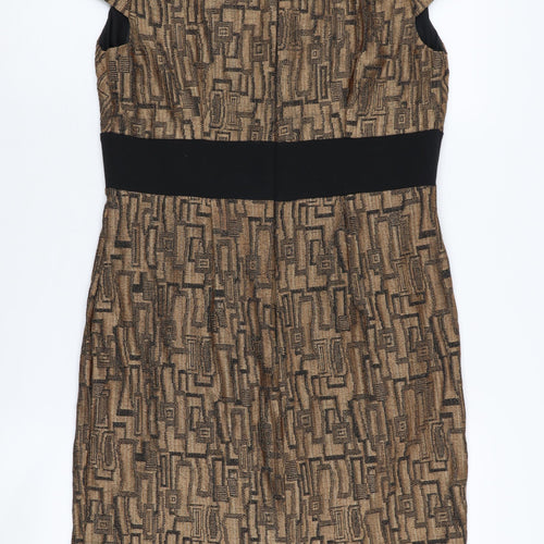 Marks and Spencer Women's V-Neck Geometric Dress Size 14