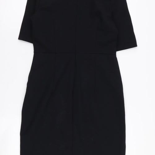 Lands' End Women's Black Beaded Sheath Dress Size 10