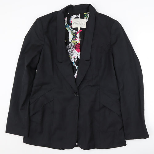 Rachel Roy Women's Black Blazer, Size 12, Regular Fit