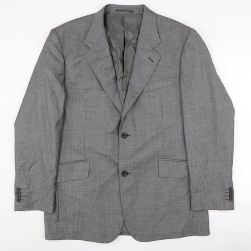 T.M. Lewin Men's Grey Blazer 42S Single-Breasted