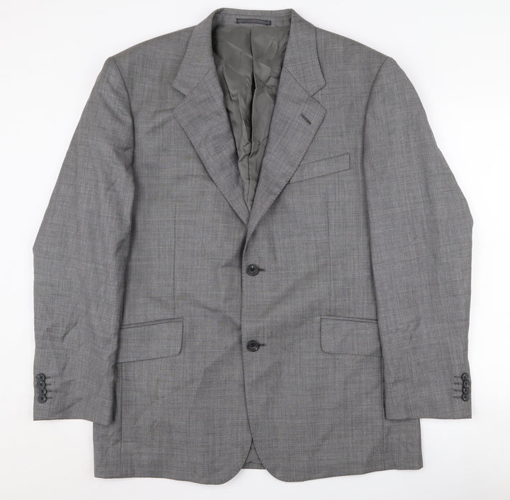 T.M. Lewin Men's Grey Blazer 42S Single-Breasted