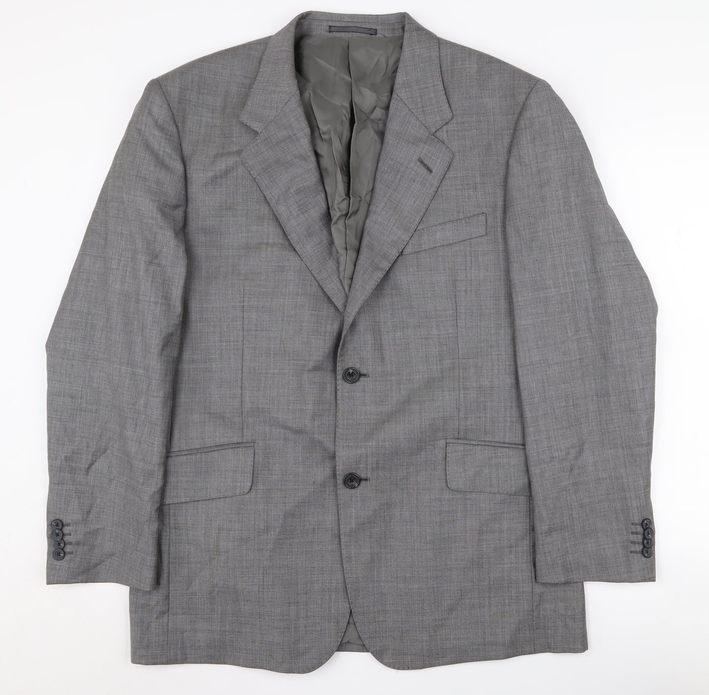 T.M. Lewin Men's Grey Blazer 42S Single-Breasted