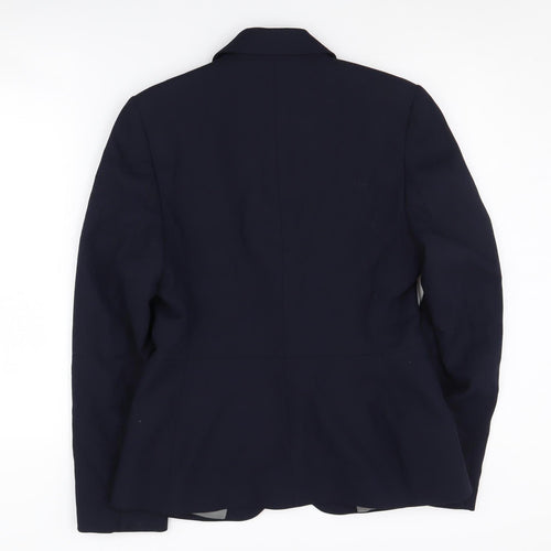Next Women's Black Blazer UK 12 One-Button Regular Fit
