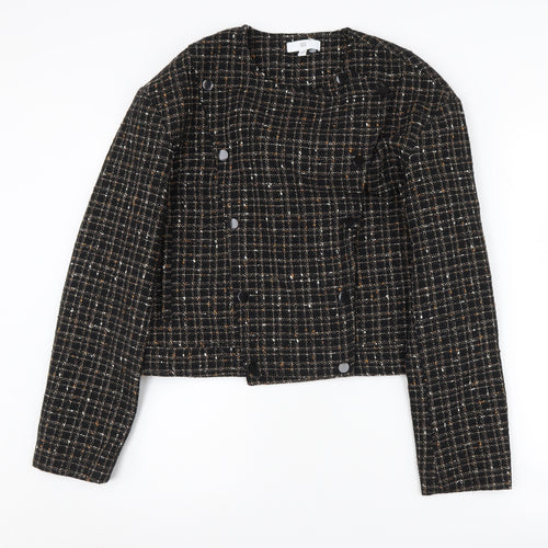 Marks and Spencer Women's Black Check Tweed Jacket