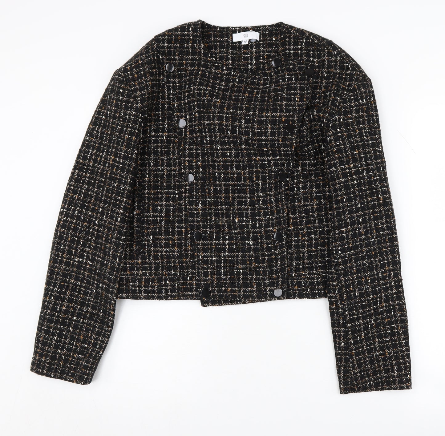 Marks and Spencer Women's Black Check Tweed Jacket